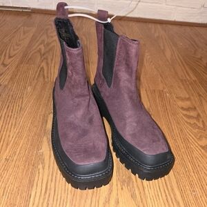 New Nordstrom Rack Purple Bellamy Lug Boots- 8.5